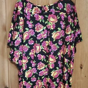 Victoria's Secret Oversize Rose Floral Dolman Top